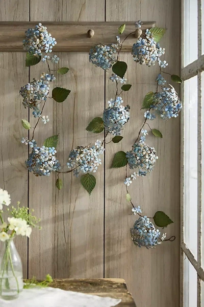 Terrain Blue Hydrangea Iron Garland