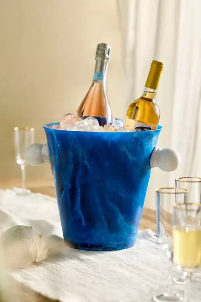 Terrain Blue Resin Ice Bucket
