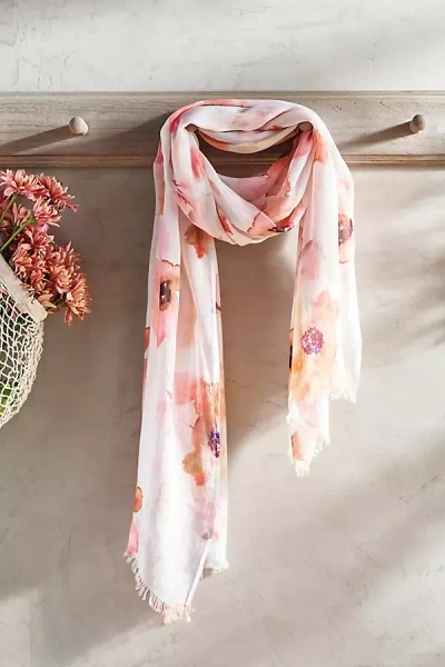 Terrain Blush Blooms Scarf In Orange