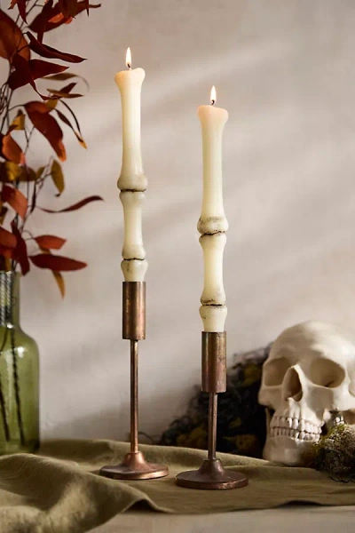 Terrain Bone Taper Candles, Set Of 2