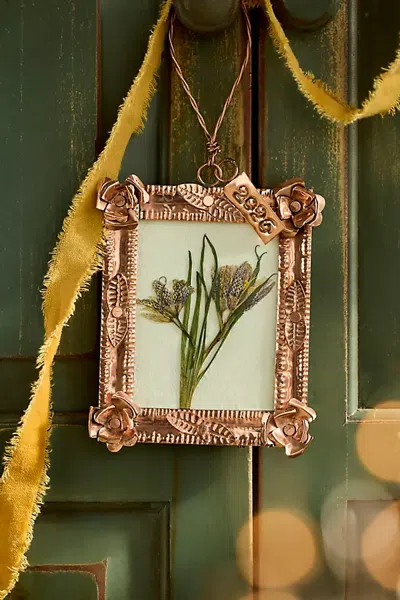 Terrain Botanical Frame 2026 Commemorative Copper Ornament In Transparent