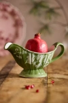 Terrain Botanical Silhouette Gravy Boat In Green