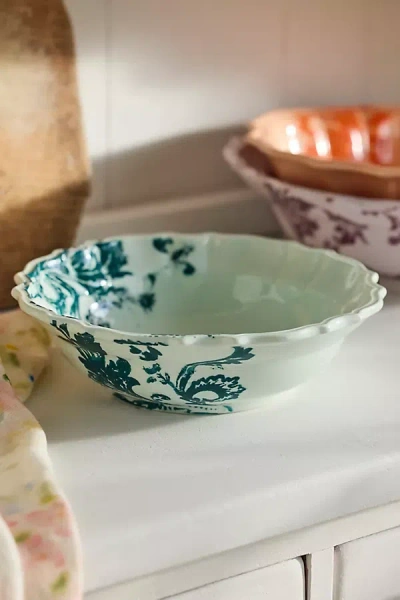 Terrain Botanical Silhouette Serving Bowl In Blue