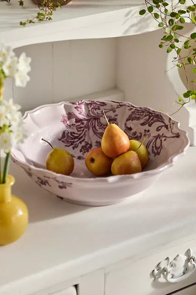 Terrain Botanical Silhouette Serving Bowl, Extra Large In Purple