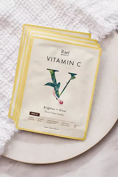Terrain Brighten + Glow Vitamin C Face Masks, Set Of 5 In Multicolor