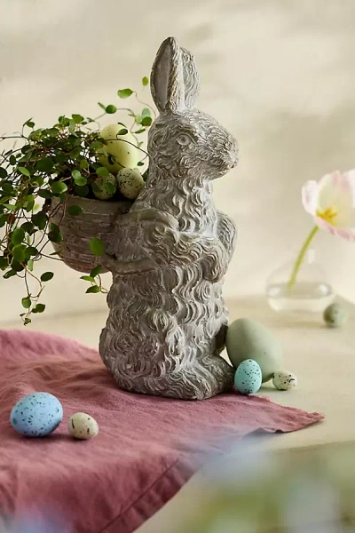 Terrain Bunny + Basket Cement Pot