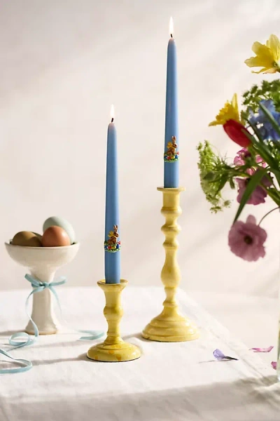 Terrain Bunny Basket Taper Candles, Set Of 2