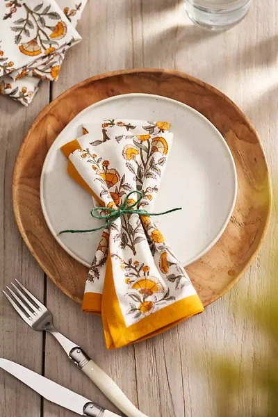 Terrain Calla Cotton Napkins, Set Of 4