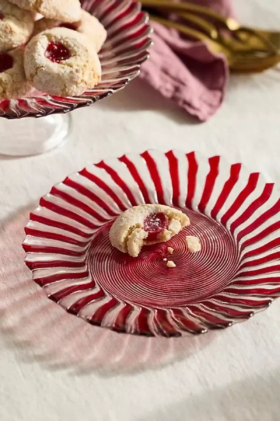 Terrain Candy Cane Glass Plate