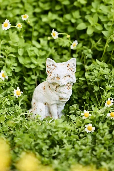 Terrain Cast Iron Fox, 6" White In Multi