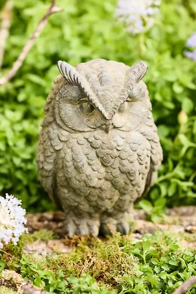 Terrain Cast Iron Owl, 8" Gray