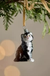 Terrain Cat Glass Ornament In Black