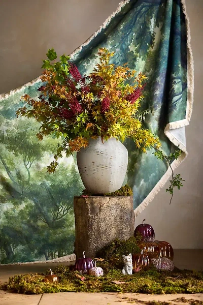 Terrain Cement + Bamboo Floor Vase