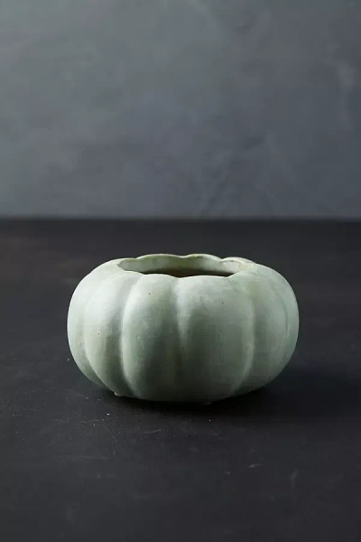 Terrain Ceramic Pumpkin Planter, Mini In Green