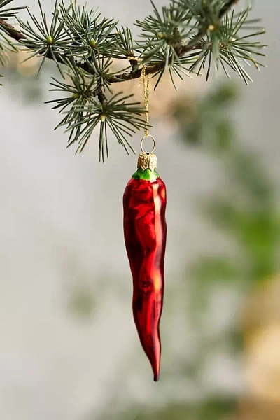 Terrain Chili Pepper Glass Ornament