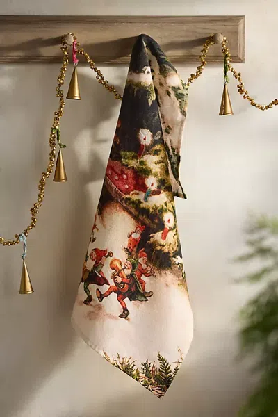 Terrain Christmas Gnomes Dish Towel In Multi