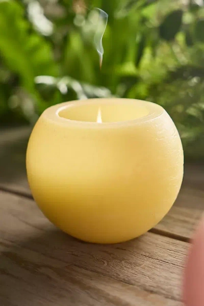 Terrain Citronella Colorful Sphere Candle In Yellow