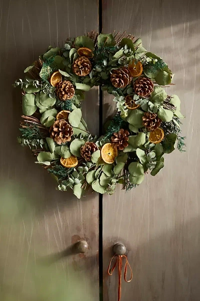 Terrain Citrus + Eucalyptus Wreath In Multi