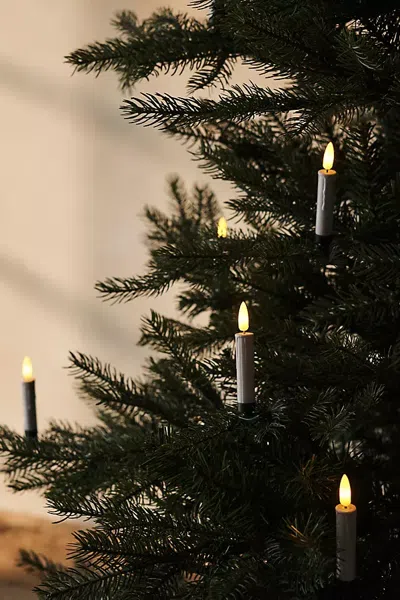 Terrain Clip On Candle Lights, Set Of 10 In Green