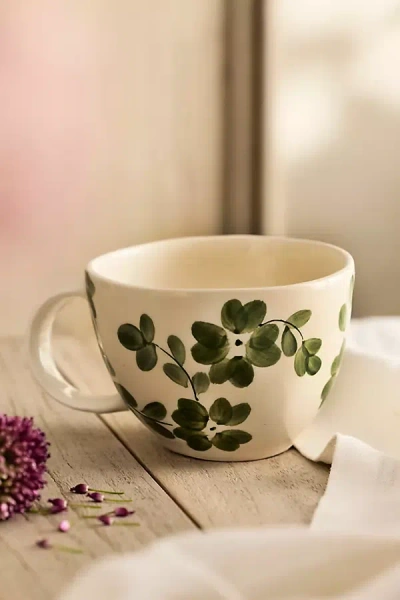Terrain Clover Stoneware Mug In Green