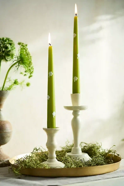 Terrain Clover Taper Candles, Set Of 2