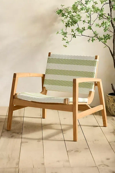 Terrain Coastline Wicker + Teak Lounge Chair