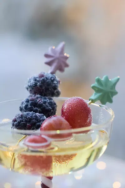 Terrain Colorful Star Cocktail Picks, Set Of 4 In Multi