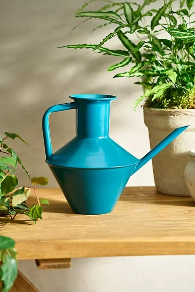 Terrain Colorful Steel Watering Can, Teal