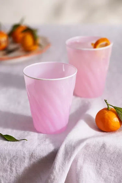 Terrain Colorful Swirl Glasses, Set Of 2