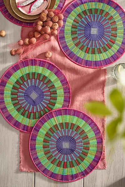 Terrain Colorful Woven Charger