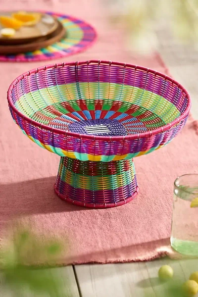Terrain Colorful Woven Fruit Bowl