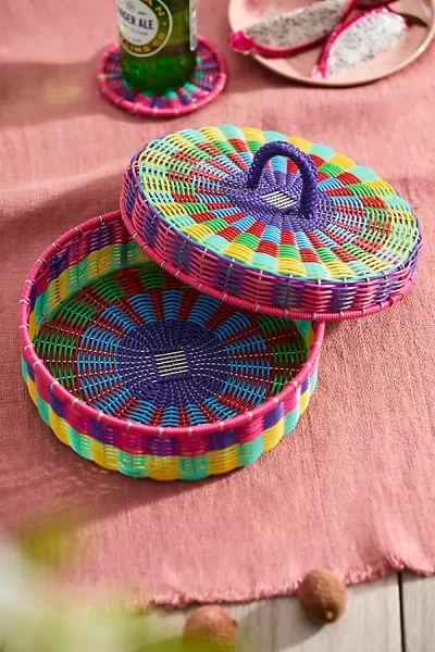 Terrain Colorful Woven Tortilla Basket