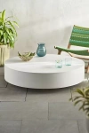 Terrain Concrete Coffee Table, Round In White