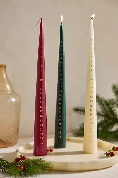 Terrain Cone Advent Candle In Red