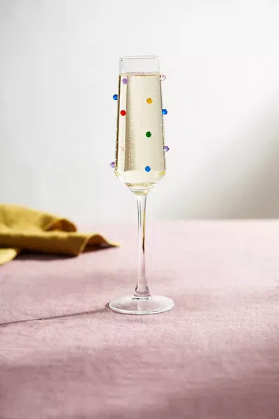 Terrain Confetti Flutes, Set Of 2 In Multicolor