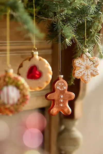 Terrain Cookie Tin Glass Ornaments, Set Of 4 In Multi