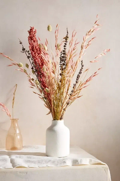 Terrain Coral Paradise Dried Bouquet In White