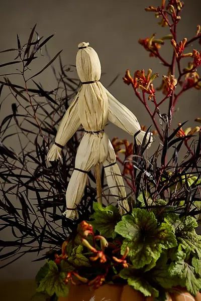 Terrain Corn Husk Doll In Yellow
