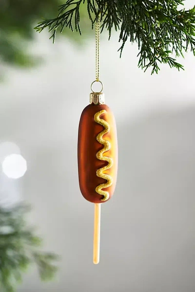 Terrain Corndog Glass Ornament