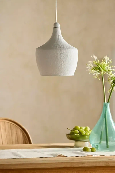 Terrain Cotton Mache Teardrop Pendant Light