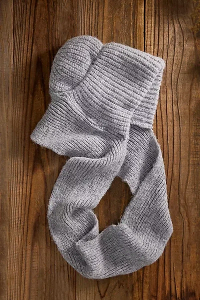 Terrain Cozy Hooded Scarf In Gray