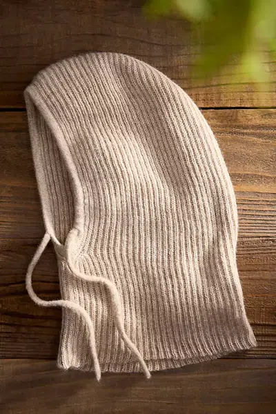 Terrain Cozy Rib Hooded Scarf In Neutral