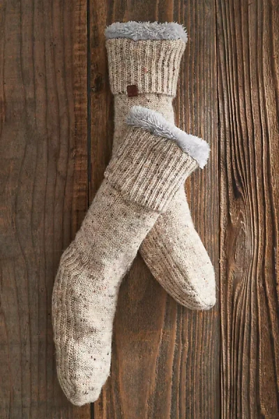 Terrain Cozy Speckle Socks In Neutral