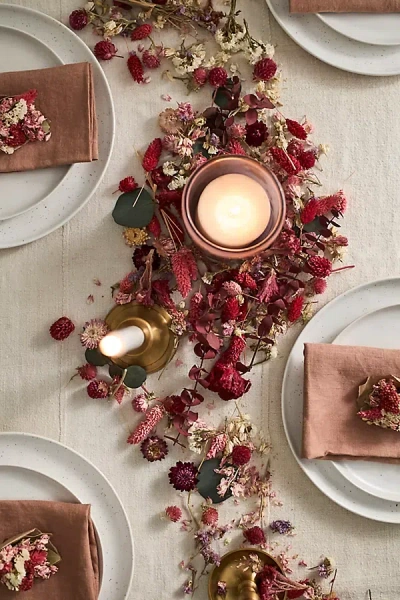 Terrain Crimson Blooms Dried Floral Scatter