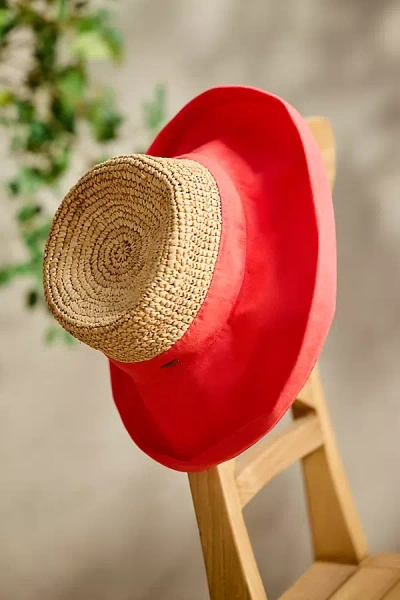 Terrain Crochet Crown Bucket Hat In Red