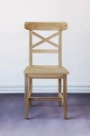 Terrain Crossback Teak Side Chairs. Set Of 2