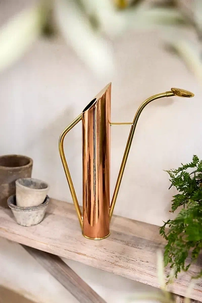 Terrain Cylinder Spout Copper + Brass Watering Can In Gold