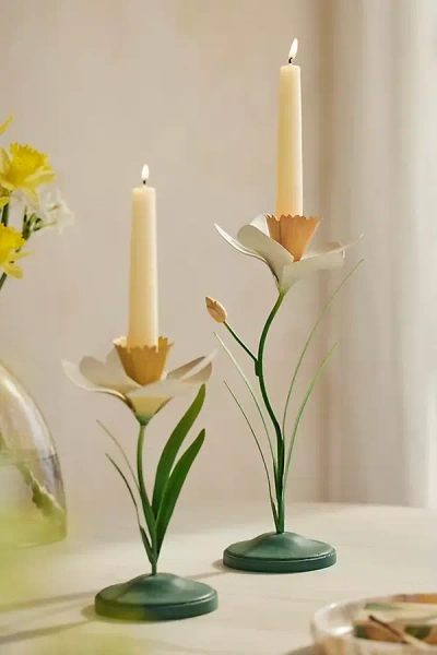 Terrain Daffodil Taper Holder In Yellow