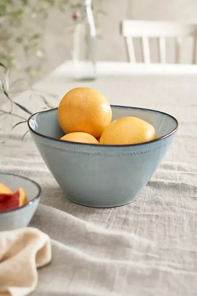 Terrain Dashed Rim Stoneware High Bowl In Multi