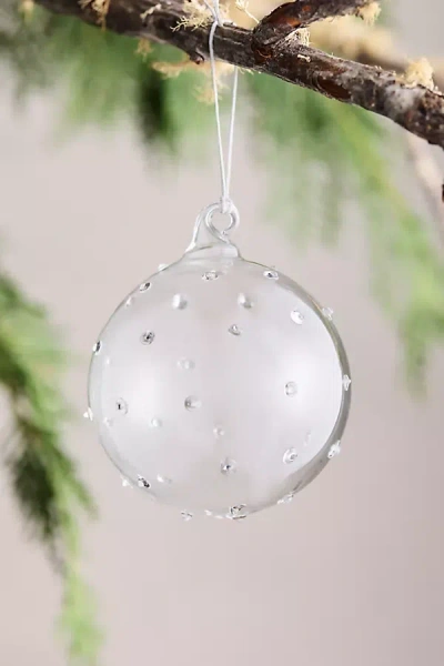 Terrain Dimensional Dots Glass Globe Ornament In Multi